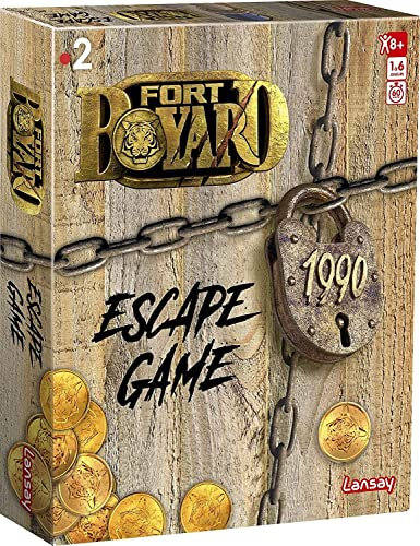 Fort Boyard - Escape Game - Jeu de société - Réflexion entre Amis ou en Famille - Dès 8 ans - 2 à 6 joueurs - Version Française - Lansay