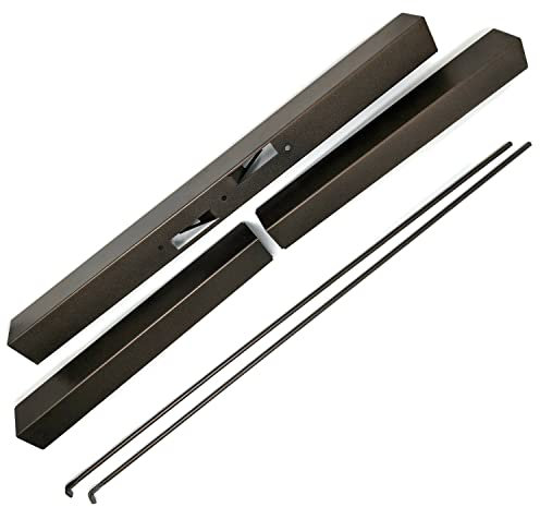 Midwest Hearth Kit asta regolabile e mantovana per caminetto Spark Screens (bronzo anticato)