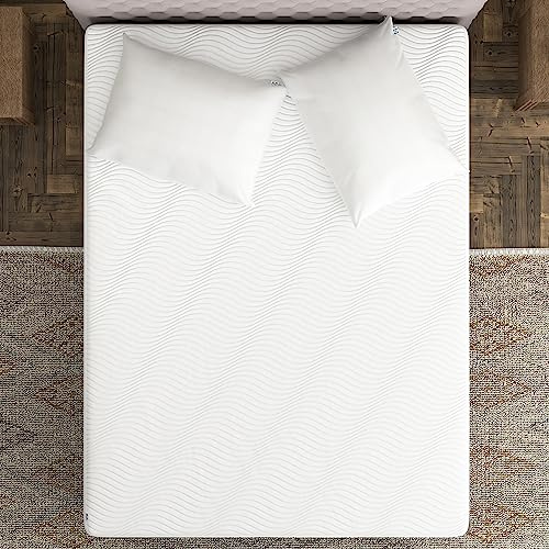 Sealy Clean Protection Waterproof Fitted Mattress Protector Full Comfort Soft Knit Top Sidewall Mattress Cover (White)