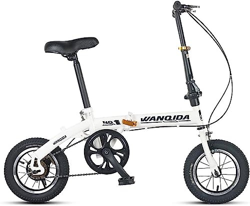 Bicicleta plegable para adultos, bicicleta plegable ligera con marco de acero al carbono, bicicleta de ciudad portátil para mujeres y hombres A,12in