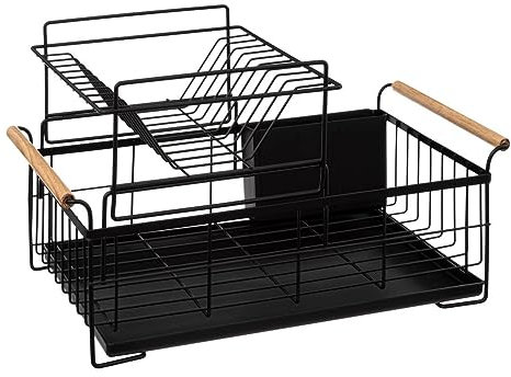 5 five simply smart Blackwood-diskställ i 2 nivåer metall