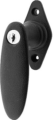 Poignée de fenêtre verrouillable Modèle Carignan Levier de fenêtre ovale Sécurité enfant Sécurité fenêtre avec clé – MS3494-81