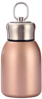 Stainless Steel Mini Vacuum Insulated Insulated Water Bottle for Hot & Cold Drinks, Travel Coffee Cup 10.2oz /300ml(gold)