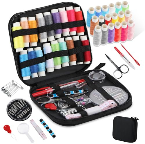 Nähset mit 86 hochwertigen Nähgarn-Zubehörteilen leistungsstarkes Polsterreparaturset geeignet für Reparaturen Handnähen und DIY-Lederhandwerk Ideal für den Haushalt und mehr!