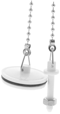 GETAJGHSD Tapón de Baño con Cadena de Metal Tapón de Fregadero S para Bañera y Lavabo Práctica para Evitar Cocina y Baño