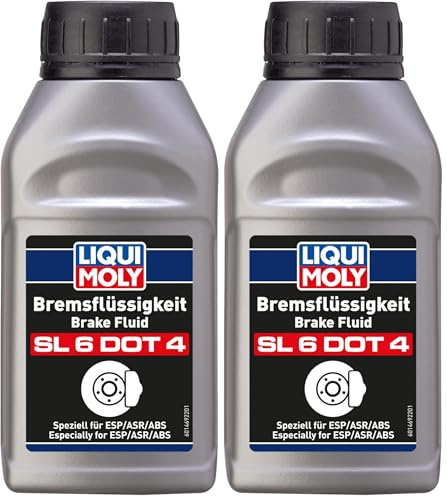 Liqui Moly SL6 Dot 4 21166 Bremsflüssigkeit 250ml, El Embalaje Puede Variar (Paquete de 2)