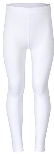 tanzmuster Kinder Ballett Strumpfhose Nina ohne Fuß und ohne Zwickel in weiß - 116-128
