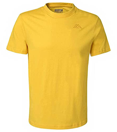 Kappa Homme Cafers Slim T-Shirt, Citronier, XL EU