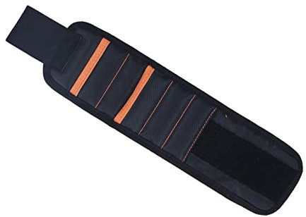 Magnetisches Armband, Gigicial Tragbarer Handgelenk-Magnetschraubenhalter mit verstellbarem Zubehör, magnetisches Armband für Werkzeuge