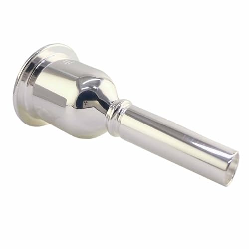 Bocchino per trombone francese, placcato argento, resistente alla ruggine, in ottone di alta qualità, per trombone, baritono, eufonio, professionisti e principianti