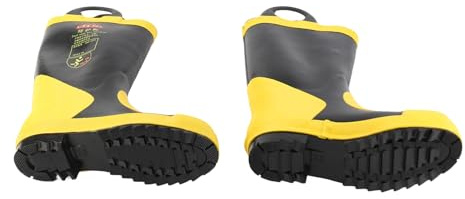 LUCKDANO Botas de bombero Botas de trabajo de goma resistentes para emergencias, jardinería, aventuras al aire libre y proyectos profesionales – Talla 41