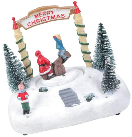 Vynetra Caja musical giratoria con espectáculo de luces LED y música de alimentación por USB/batería para decoración de dormitorio, para ambientes encantadores, decoraciones musicales giratorias