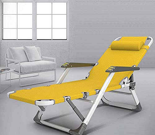 Chaise longue pliante réglable avec oreiller – Inclinable pour piscine, jardin, camping – Confort et relaxation ultimes
