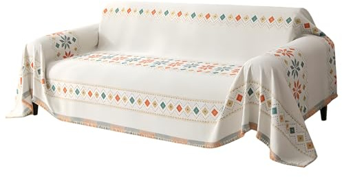Genérico Cubresofá Boho,300x180 cm Reversible Protectora de Muebles,Cubresillón Lavable | para Inquilinos Propietarios Salón Dormitorio Despacho Oficina Casa Hotel Estudio