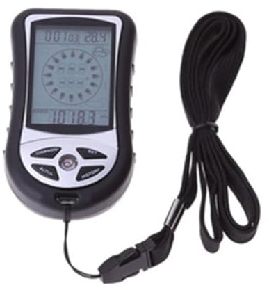 WheatThrive Altimeter, Barometer, Compass, Handheld Weather Station, 8-in-1 Hiking Gear with Thermometer, Backlight for Camping, Climbing