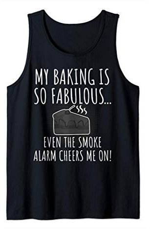 Lustiger Konditor Bäcker Pâtissier Backen I Rauchmelder Tank Top
