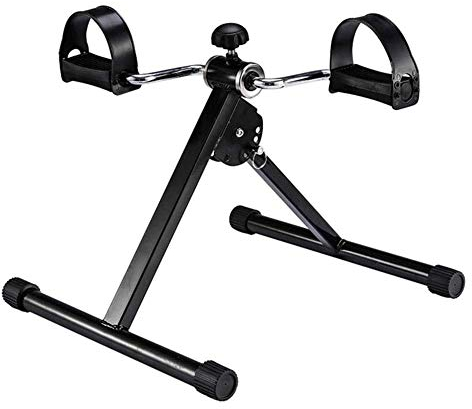 NMDCDH Klapppedal-Trainingsgerät, tragbares Mini-Heimtrainer mit einstellbarem Widerstand und einfach zu montieren für Bein- und Armtrainingstrainstrainer