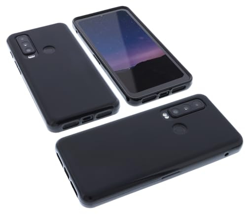 foto-kontor Funda Compatible con Cat S75 Protectora de Goma TPU para móvil Negra