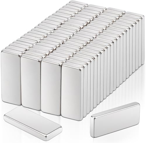 80 Piezas imanes pequeños Fuertes, imanes de neodimio de 15x6x2 mm Extra Fuertes, imanes para Pizarra magnética, Placas magnéticas de imán Fuerte, imán Rectangular para Pizarra Blanca