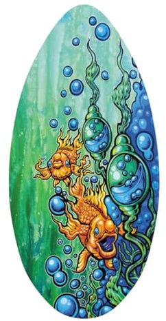 KiBcsLic 30'' Skim Board Ideal for Boys And Girls at The Beach, Fish