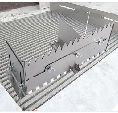 Cazzuola dentata a doppio uso di fascia media a due denti, strumento professionale for il livellamento delle piastrelle, for piastrelle sottili(800 Dual-Use)