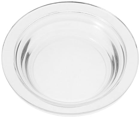 TOYANDONA Plaque en Verre Transparente pour Chauffe-Cire Parfumé, Diamètre 115 Mm, Accessoire pour Lampe à Huile et Aromathérapie, Plateau Étanche Réutilisable pour Maison et Décoration