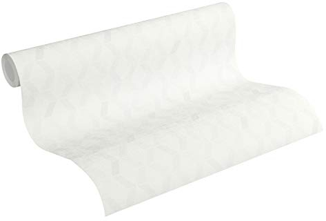 Esprit Vliestapete Afternoon Haze Tapete geometrisch grafisch 10,05 m x 0,53 m grau weiß beige Made in Germany 365231 36523-1