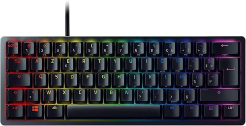 Razer BlackWidow V3 Mini HyperSpeed (Switches Jaunes) - Clavier Gamer Sans-Fil Mécanique Compact à 65% (Switches Mécaniques Silencieux, Bluetooth, USB-C) Clavier AZERTY | Noir