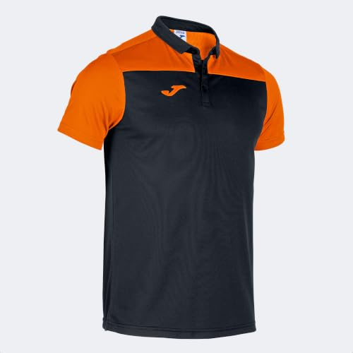 Joma Polo Manga Corta Hobby II Negro Naranja Polo Unisex Adulto