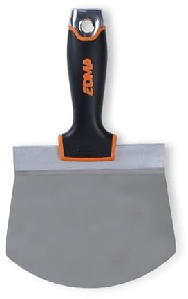 Couteau vide seau d'enduit EDMA, lame inox courbée 16,5 cm - 276755 - EDMA - 276755