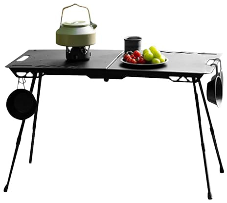 Fällbart Bord Hopfallbar Möbel I Aluminiumlegering | Campingbord För Utekök För Vandring Resa Picknick Grillning Bilresa Fest Ute Inne Trädgård Utedass