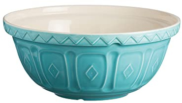 Mason Cash Colour Mix Turquoise Mixing Bowl, 26 cm