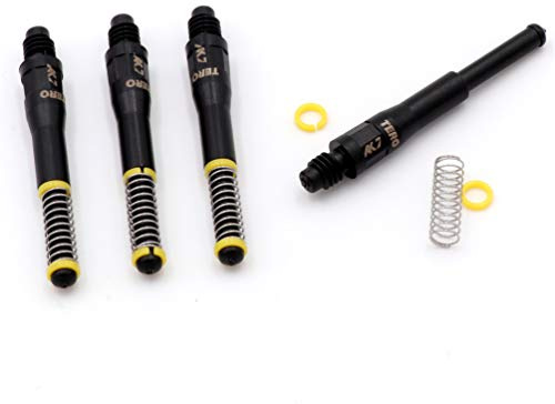 CUESOUL 4 pcs TERO AK7 Dart Shafts Built-in Spring Telescopic for Steel Tip Darts and Soft Tip Darts