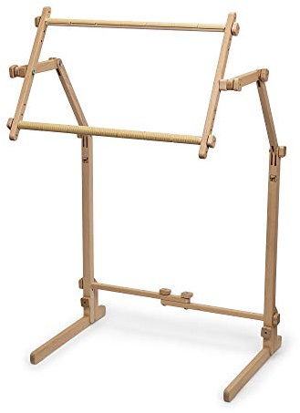 Needlework Floor-Standing Type Stand with Adjustable Frame Made of Organic Beech Wood Tapestry Cross Stitch Embroidery Frame Holder (15.7 x 22)