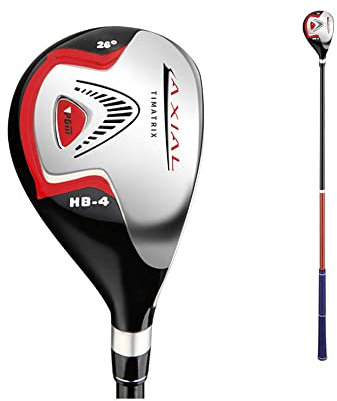 Club de Golf Enfants droitier Titane Alliage tête Enfants Pilotes Bois Fer pôle Carbone Arbre Clubs de Golf Putter (Hybride,3-5 Ans)