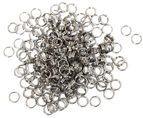 LeFeng 200 Pcs Dart Shaft O-Rings&Dart Steel Rings, Non-Slip Dart Shaft Rings, Dart Steel Rings for Plastic Shafts, Dart Rubber O Ring for Metal Shafts, Dart Accessories Kit (200Pcs Dart Steel Rings)
