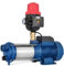 Kreiselpumpe 2500 W, Hauswasserwerk Gartenpumpe Jetpumpe mit Druckschalter 4500 L/H, Sehr wasserdicht
