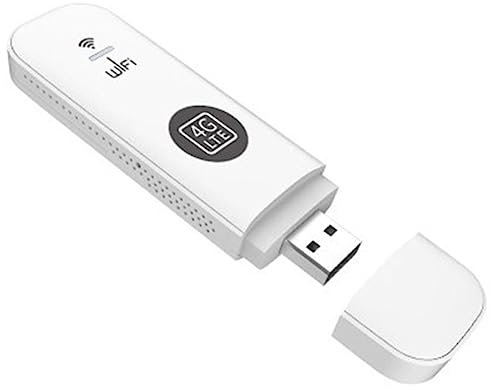 Lwaviwer Modem Router USB WIFI 4G con slot per scheda SIM 4G LTE Router Wifi wireless per auto Supporto B28 banda europea - Bianco
