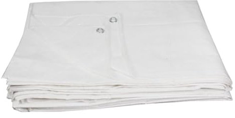 Lacers JaffaLine Gewebeplane - Robuste & wasserdichte Abdeckplane in verschiedenen Größen und Farben für optimalen Schutz im Outdoor-Bereich! (Weiß, 2x3m)