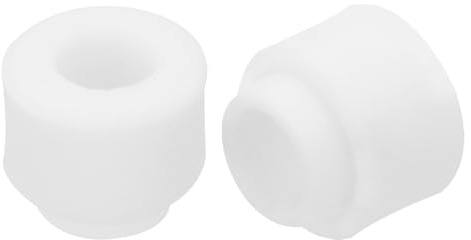 QUARKZMAN 15pz Perline Isolanti in Ceramica, 3,3mm x 6mm x 7mm Fascio di Fili Elettronici Isolamento Protezione Termica Tubo Ceramico a Forma Rotonda per Fascio di Cavi, Protezione Filo