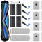 DianSung Zubehör Ersatz für Ecovacs Deebot X9 Pro Omni / X9 OMNI / X9 Pro Staubsauger Ersatzteil, 1 Hauptbürste,2 Wischtuchrolle,4 Staubbeutel,4 Seitenbürsten,4 Filter