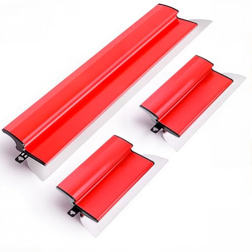 【3 PCS】Conjunto de espátulas profesionales de acero inoxidable 0.5 mm (60/25/25 cm) con mango en Z. Herramienta ideal para drywall, aplicación de masillas y acabados en decoración y construcción