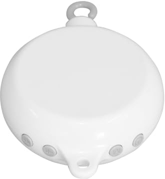Gatuida Boîte à Musique 35 Mélodies pour Bébé Anneau de Lit Blanc en Abs, Mobile Musical pour Lit Bébé, Musique Douce sans Pile, Berceau