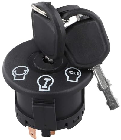 BEAZOOM Interruttore di accensione a 3 posizioni a 6 poli con chiavi per tosaerba Cadet Turn serie ZT1 ZTX5 Z560 per sostituisce 725-12066