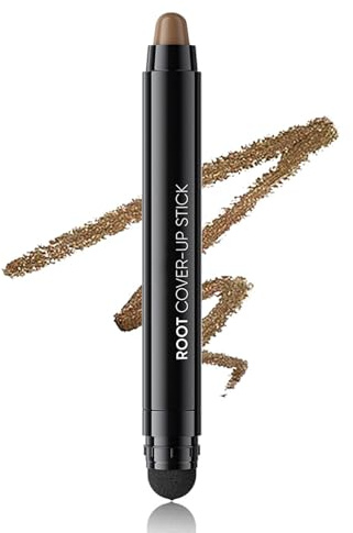 Root Cover Up Stick - 2 en 1 - Couverture immédiate des cheveux gris - Couleur de retouche pour racine des cheveux - Correcteur naturel pour racine des cheveux - Résistant à l'eau - Pour racines et