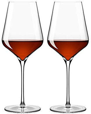 Verres à vin Bourgogne Verre Rouge ou Blanc Verre sans Plomb va au Lave-Vaisselle FENGMING (Couleur : Clair, Taille : Bordeaux-568ml)