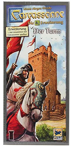 Hans im Glück, Carcassonne – Der Turm, 4. Erweiterung, Familienspiel, Brettspiel, 2-6 Spieler, Ab 7+ Jahren, 40+ Minuten, Deutsch