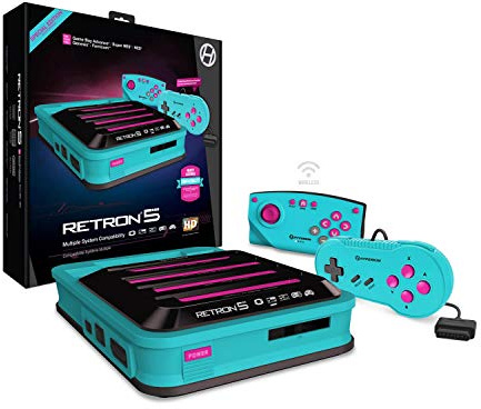 Hyperkin RetroN 5: HD Gaming Console for GBA/Gbc/GB/Super NES/Super Famicom/Genesis/Mega Drive/Master System (Hyper Beach) - Super NES