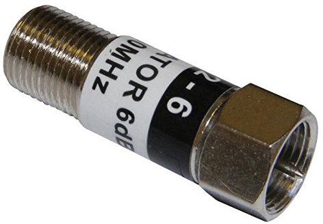 F-typ ATTENUATOR 6DB, dämpare antenn/satellitutrustning, antal X 1 | AE5206F