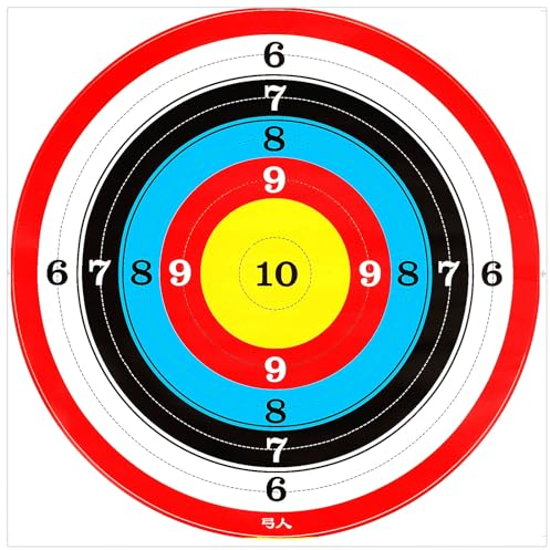 VICASKY Bogenschießen Papierziele Papierpfeil Praktizierende - Bogenschießen Ziele, Papierziele, 16 inch und Bogenziele, Papierpfeil Ziele zum Schießen, Zubehör für Pfeilschieß Praktizierende